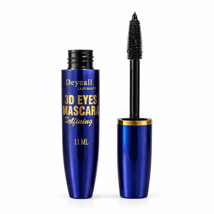 ریمل حجمدهنده و بلندکننده مژه دی سل مدل 3D Eyes Mascara با برس فیبری باریک، ضد آب، ضد حساسیت، ماندگاری 8 ساعت و مناسب مژه های کم پشت و کوتاه برای استفاده روزانه