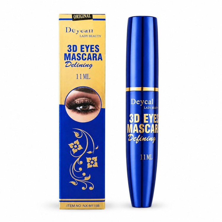 ریمل حجمدهنده و بلندکننده مژه دی سل مدل 3D Eyes Mascara با برس فیبری باریک، ضد آب، ضد حساسیت، ماندگاری 8 ساعت و مناسب مژه های کم پشت و کوتاه برای استفاده روزانه
