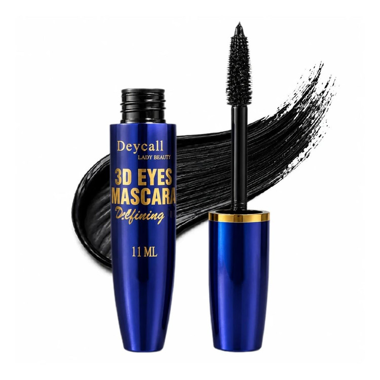 ریمل حجمدهنده و بلندکننده مژه دی سل مدل 3D Eyes Mascara با برس فیبری باریک، ضد آب، ضد حساسیت، ماندگاری 8 ساعت و مناسب مژه های کم پشت و کوتاه برای استفاده روزانه