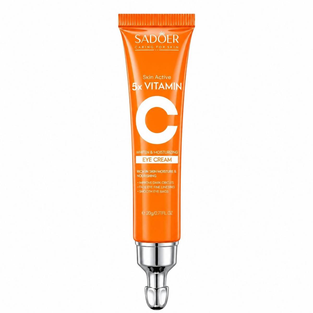 کرم دور چشم سادور مدل 5x Vitamin C حجم 20 گرم رفع‌کننده سیاهی و پف زیرچشم ضدچروک