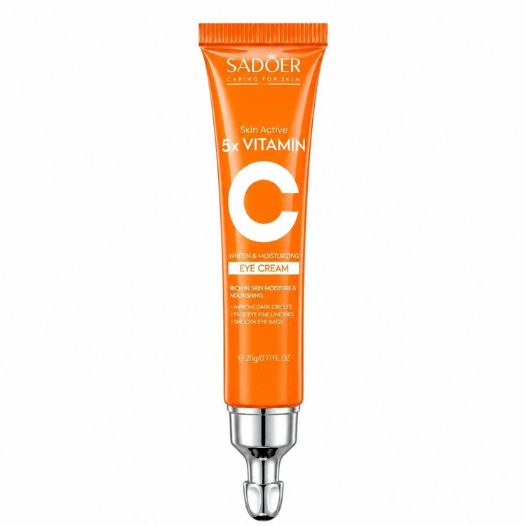 کرم دور چشم سادور مدل 5x Vitamin C حجم 20 گرم رفعکننده سیاهی و پف زیرچشم ضدچروک