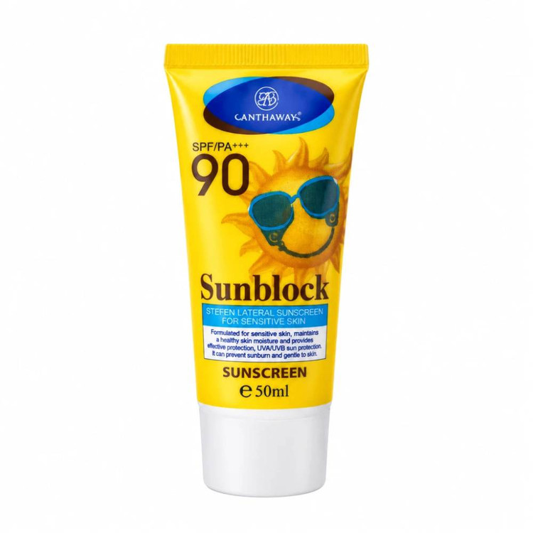 ضد آفتاب آنتاوای مدل SUNBLOCK بی رنگ کنترل چربی پوست 90 SPF مناسب انواع پوست حجم 50 میلی لیتر