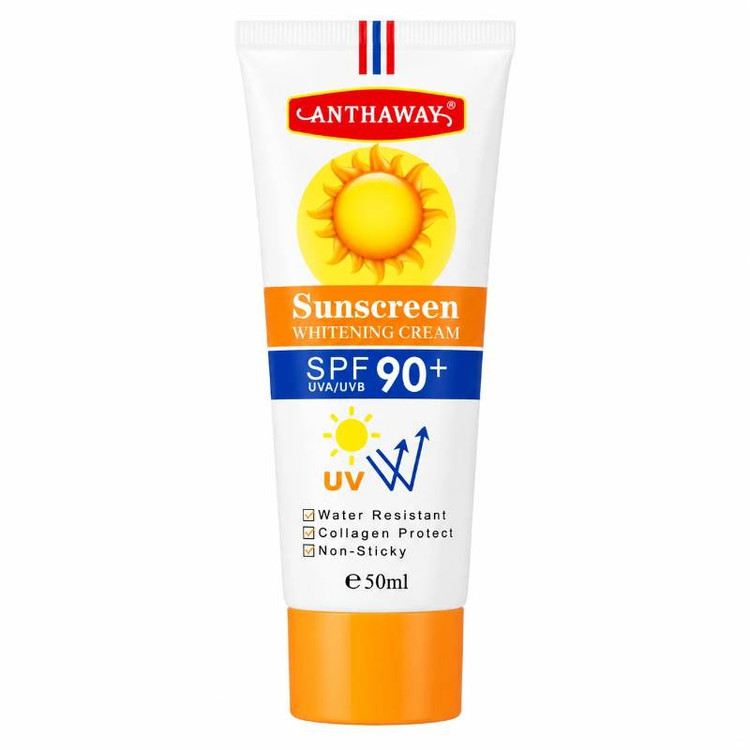 ضد آفتاب آنتاوای مدل SUNSCREEN رنگ سفید روشن 90 SPF مناسب انواع پوست حجم 50 میلی لیتر