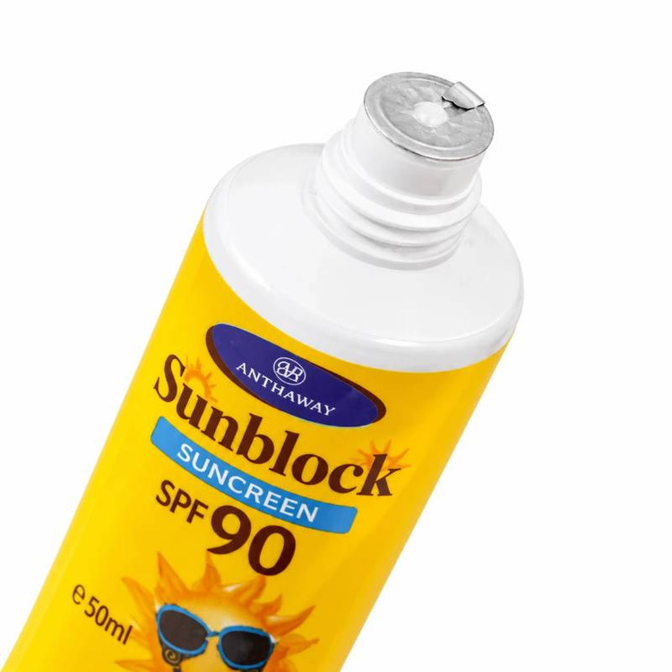 ضد آفتاب آنتاوای مدل SUNBLOCK بی رنگ کنترل چربی پوست 90 SPF مناسب انواع پوست حجم 50 میلی لیتر
