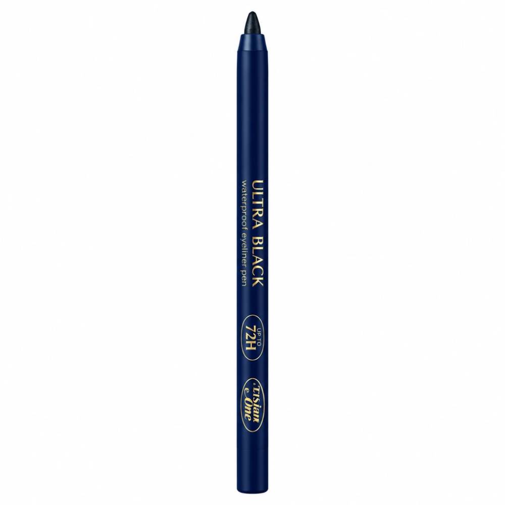 خط چشم شعمی پرشین وان مدل ULTRA BLACK رنگ مشکی عمیق بافت نرم و مومی شکل مقاوم در برابر تعریق و رطوبت ماندگاری 72 ساعته ضدآب مناسب آرایش روزانه و مهمانی وزن 1.2 گرم